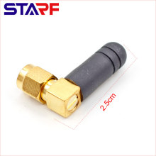 2.5cm 2dbi Omni-directional 433Mhz 315Mhz SMA Male Right angle Rubber Antenna